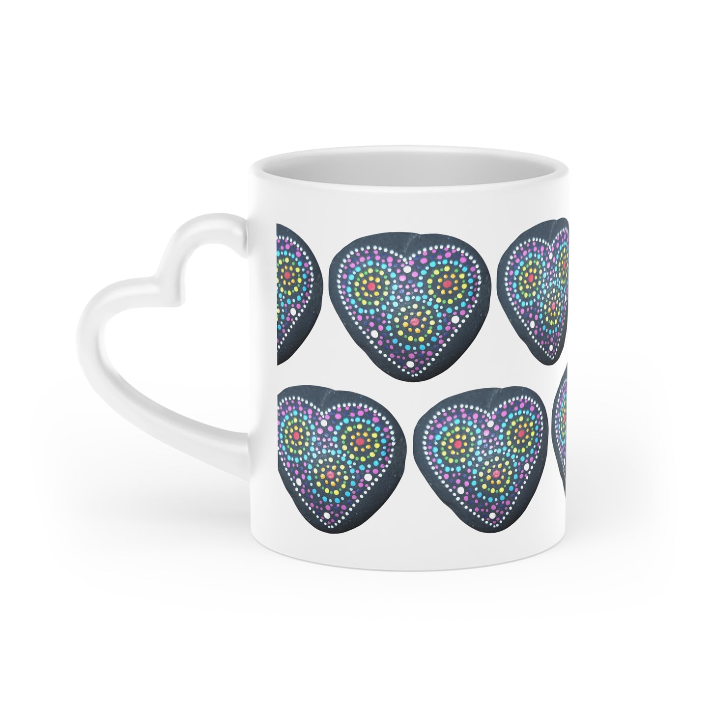 Heart-Shaped Mug, Fun Coffee Cup, Love Themed Gift, Cute Tea Mug, Valentine's Day Present, Personalized Mug