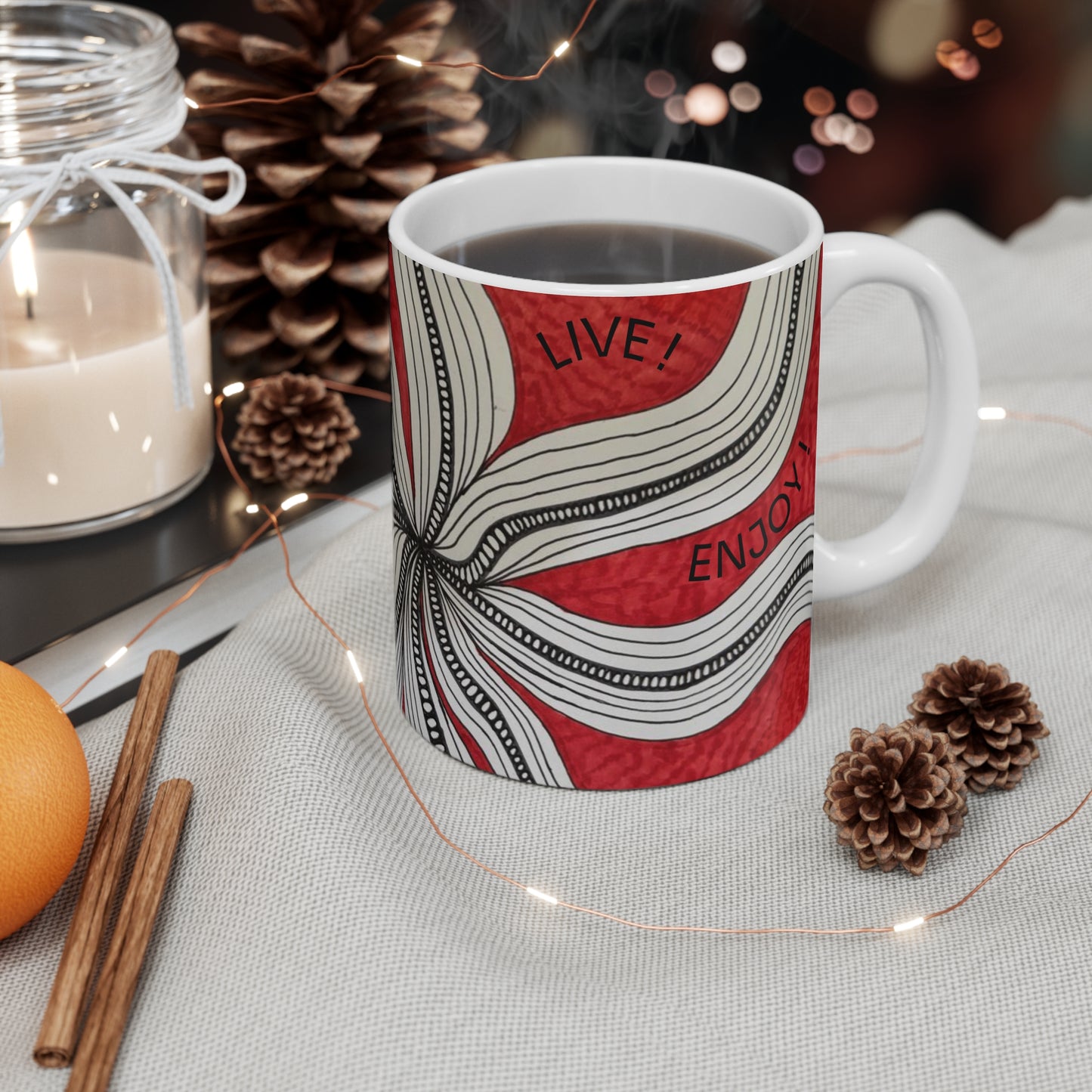 Be Yourself Inspirational Coffee Mug, Motivational Design, Great Gift for Friends, Office and Home Decor, Fun & Uplifting Tea Cup