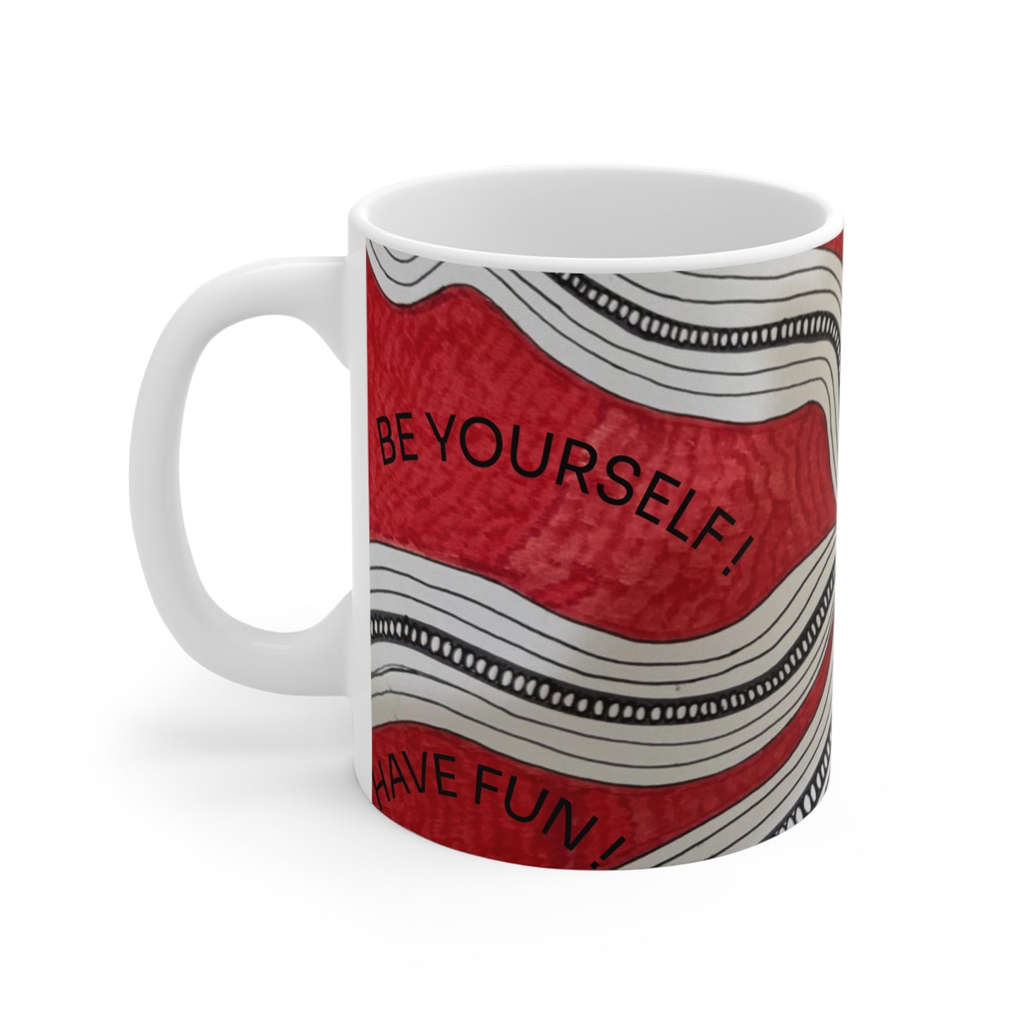 Be Yourself Inspirational Coffee Mug, Motivational Design, Great Gift for Friends, Office and Home Decor, Fun & Uplifting Tea Cup